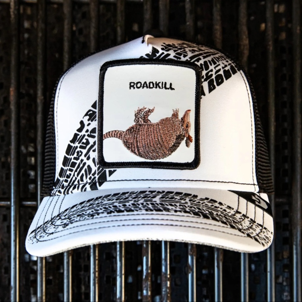 NIB Limited Edition Goorin Brothers “Roadkill” Armadillo Trucker Hat